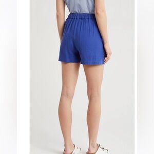Madewell Solid Linen Blend Shorts